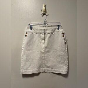 NWT Talbots pencil skirt lightweight cotton blend minimalist contemporary